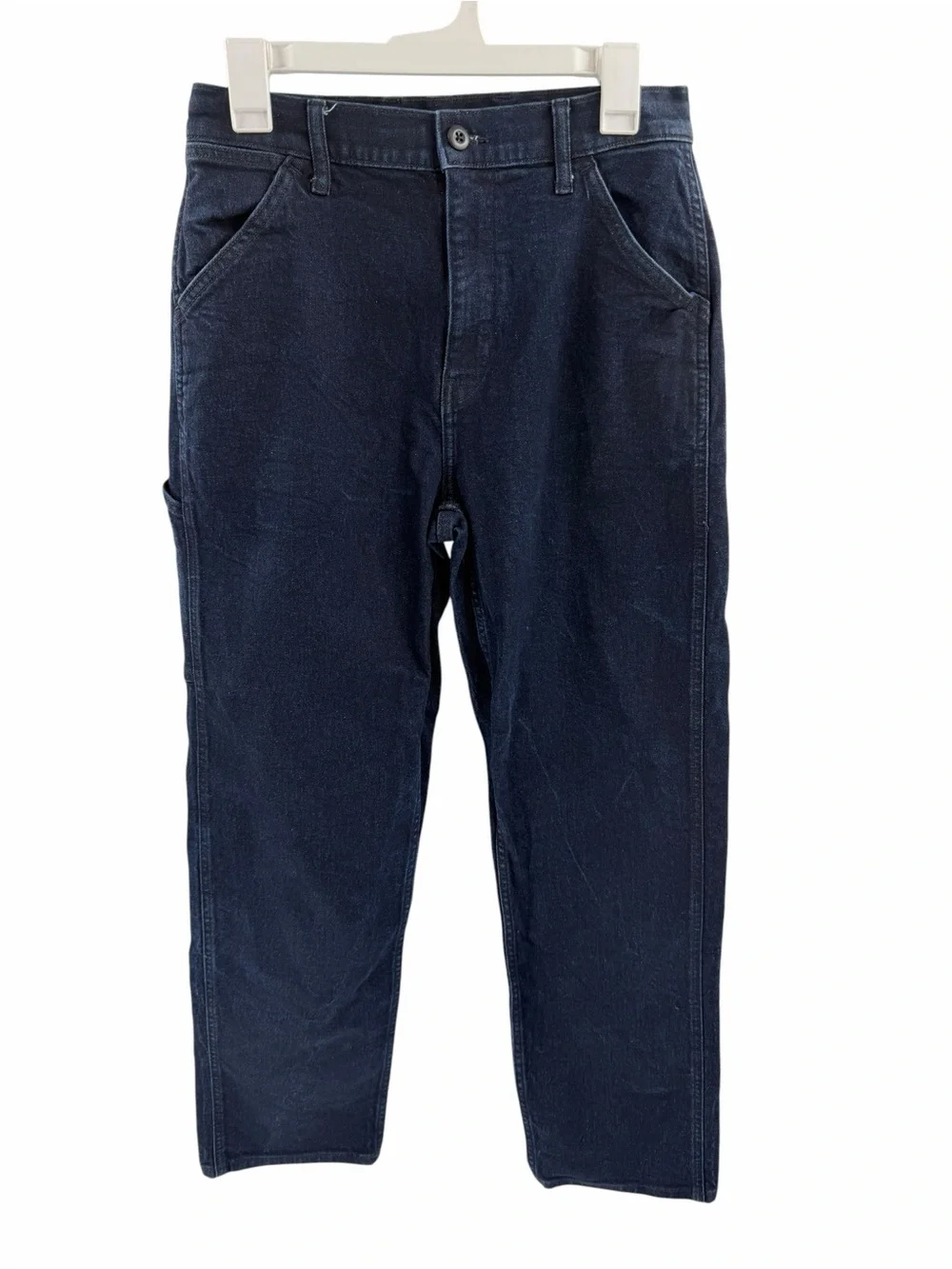 Uniqlo Wide-Fit Work Pants Carpenter Dark Wash Men’s Size S 27-30in